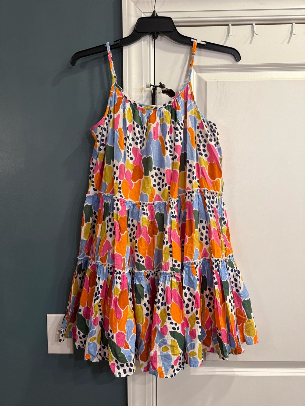 THML Abstract Tiered Mini Dress